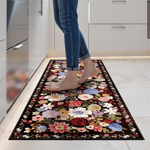 2x5 Entryway Runner Rugs, Non Slip Washable Rugs by WelcometoBabovid