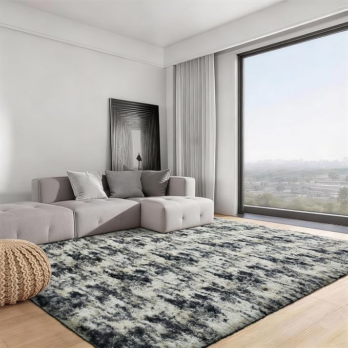 Ophanie Black Gold and Grey Area Rugs - Image 3