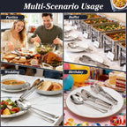 18Pcs Serving Utensils Set Serving Tongs Spoons for Buffet Dishwasher Safe