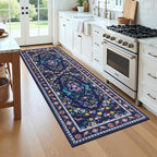 HEBE Washable Hallway Runner Rug 2'x 6' Non Slip Kitchen Rugs Runner, Low Pile - Image 9