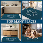 OLANLY Dog Door Mat for Muddy Paws 47x32, Paw Print Design, Absorbs Moisture - Image 8