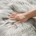 MIULEE Luxury Super Soft Fluffy Area Rug Faux Fur Sheepskin Rug Decorative - Image 5