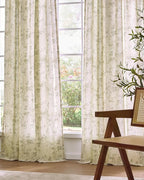 Lazzzy Floral Linen Curtains Farmhouse Extra Long Curtain - Image 8