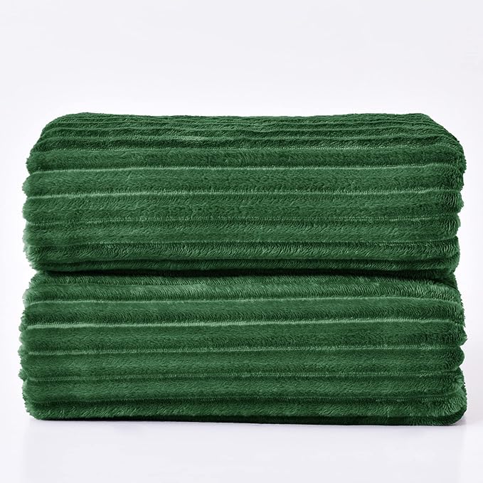 BEDELITE Fleece Blanket Queen Size – 3D Ribbed Jacquard Soft and Warm - Image 8