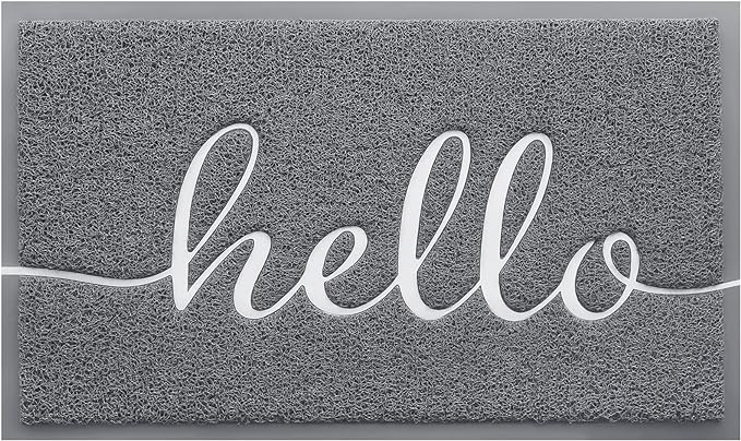 BeneathYourFeet Door Mat, Welcome Mat Low Profile Front Doormat Indoor Outdoor by BeneathYourFeet