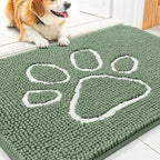 Smiry Dog Door Mat for Muddy Paws, Absorbent Dirt Trapper Non Slip Quick Dry by Smiry