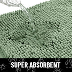Smiry Dog Door Mat for Muddy Paws, Absorbent Dirt Trapper Non Slip Quick Dry - Image 5