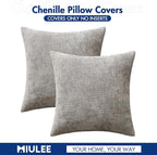 MIULEE Pack of 2 Couch Throw Pillow Covers 20x20 Inch Light Gray Modern Boho - Image 7