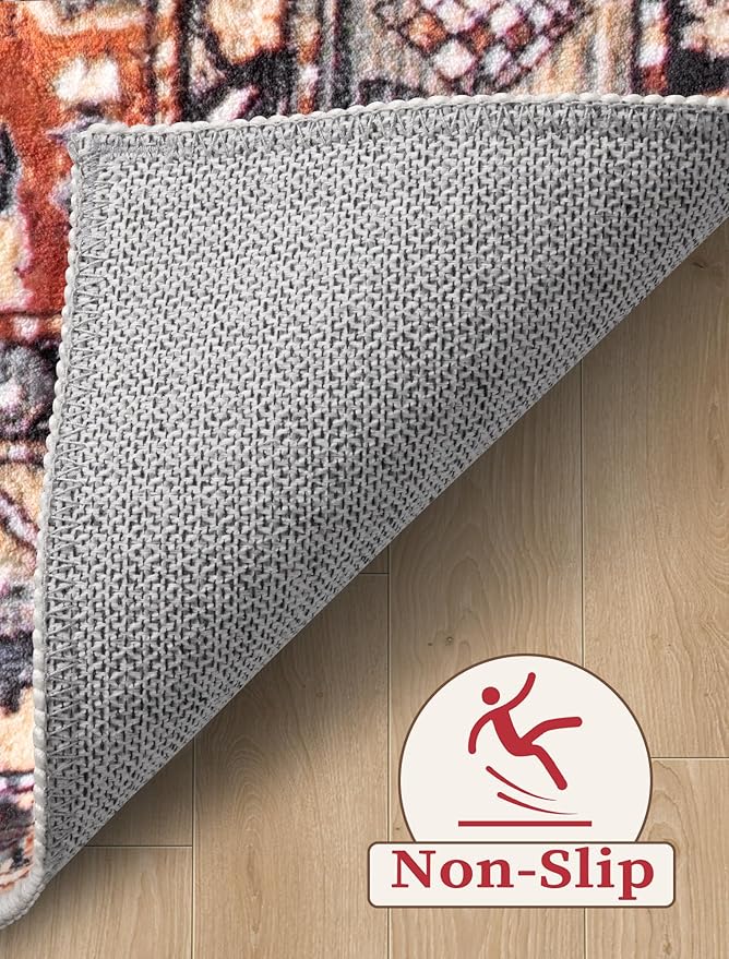 SERISSA Boho Kitchen Runner Rug, 3x7 Washable Non-Slip Runner Rug - Image 4