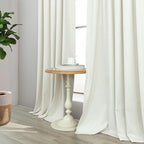 Ivory 100% Blackout Curtains 96 Inches Long 2 Panels Farmhouse Style Bedroom - Image 8