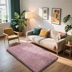 Shag Area Rug for Bedroom 3x5, Blush Fluffy Area Rugs for Living Room, Soft - Image 2