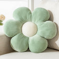 Flower Pillow,15.75" Daisy Pillow Sage Green Decorative Pillows