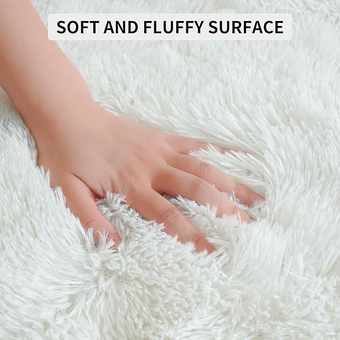 Tepook Super Soft Fluffy Rug for Bedroom, Modern Shaggy Fuzzy Kids Rugs for - Image 6