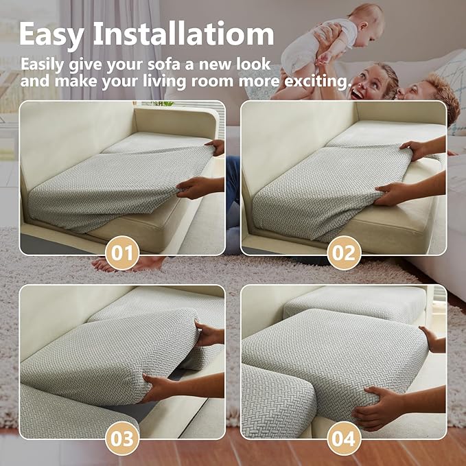 Couch Cushion Covers for Sofa Couch Covers Wear-Resistant Universal Sofa Cover - Image 7