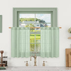 LAMIT 36 Inch Length Linen Curtains by LAMIT