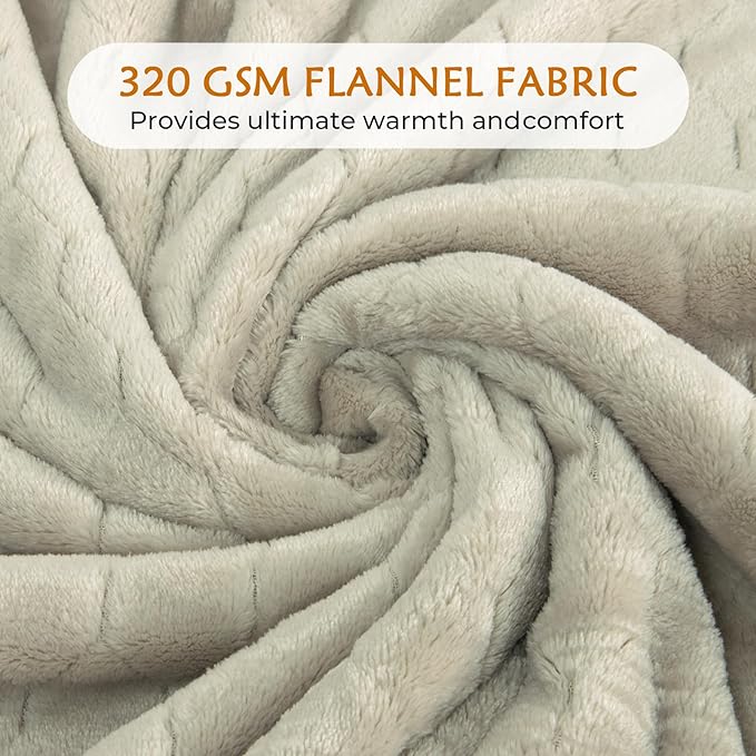 TOONOW Fleece Blanket Super Soft Cozy Throw Blanket 50" x 60", Lightweight - Image 4