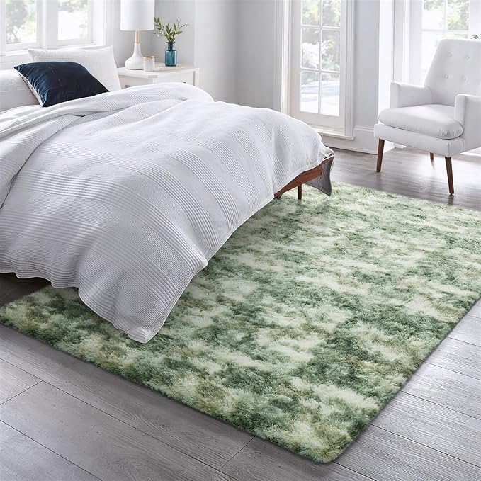 Ophanie Green and White Area Rugs - Image 5