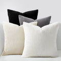 Topfinel 20x20 inch 4 Pack Black and White Decorative Throw Pillow Covers by Topfinel