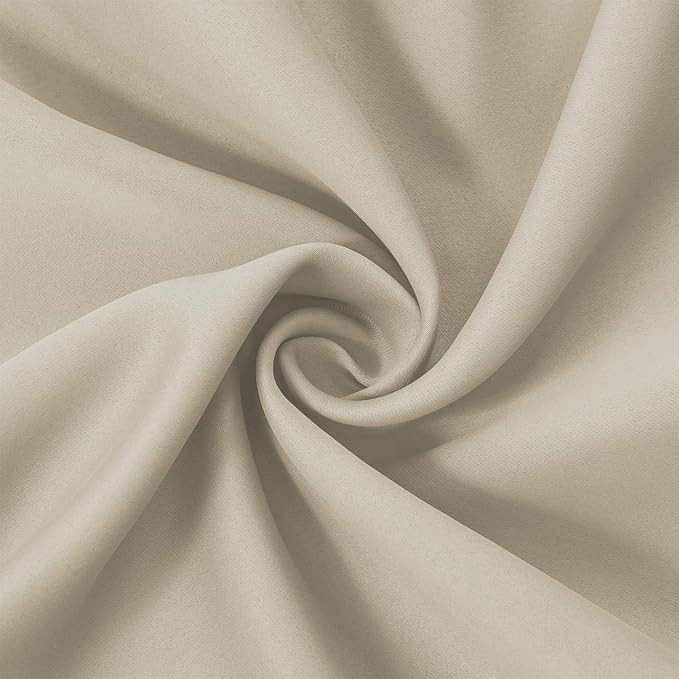 LEMOMO Light Beige Thermal Blackout Curtains/38 x 54 Inch/Set of 2 Panels Room - Image 5