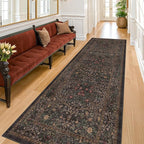 Dark Brown 2'6" x 8' Runner Rug by HazoHaus