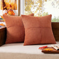 MIULEE Rust Decorative Throw Pillow Covers 18x18 Inch by MIULEE