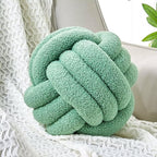 Uvvyui Knot Pillow Ball, Soft Home Decorative Round Throw Pillow, Handmade by Uvvyui