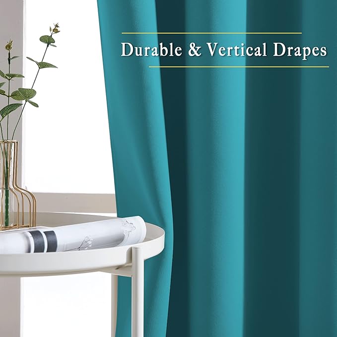 NICETOWN Bedroom Blackout 110 inch Curtains - Image 5