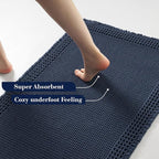 RESARE Waffle Bathroom Runner Rugs, Super Absorbent Bath Mat Non Slip Washable - Image 3