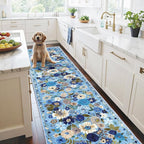 Rug for Hallways Kitchen Rug 2'6" x 14', Non Slip Washable Rugs - Image 2