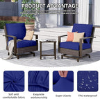 14Pcs Outdoor Cushion Covers, Patio Cushion Covers, Stretch Elastic Slipcovers - Image 3