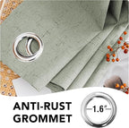 H.VERSAILTEX Linen Blackout Curtains Durable Thick Textured Linen Look 100% - Image 7
