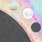 4x4.6 Feet Rainbow Hexagon Rugs - Image 5
