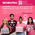 WORKPRO 20V Cordless Drill Driver Set, Pink, 3/8" Keyless Chuck