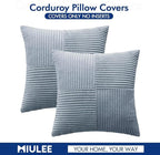MIULEE Dustyblue Decorative Throw Pillow Covers 18x18 Inch - Image 6