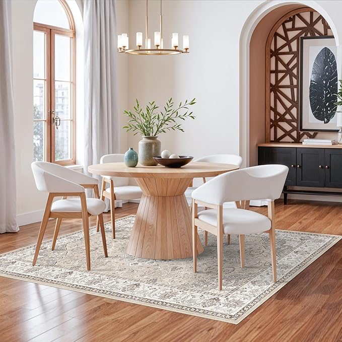 5x7 Living Room Area Rugs: Washable Non-Slip Stain Resistant Rug - Image 2