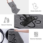 Smiry Dog Door Mat for Muddy Paws, Absorbent Dirt Trapper Non Slip Quick Dry - Image 6