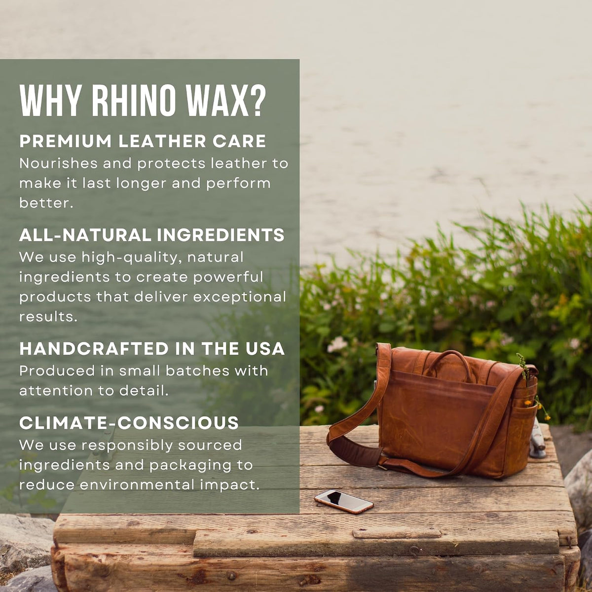 Rhino Wax Complete Leather Care Kit: Cleaner, Conditioner, Oil & Brushes