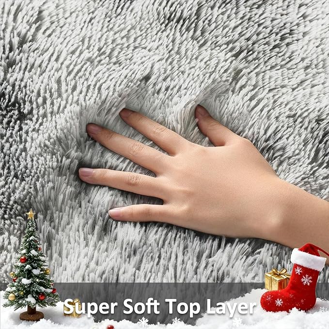 Ophanie Tie-Dyed Grey&White 8x10 Area Rugs - Image 2