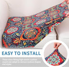 hyha Printed Couch Cushion Covers, Floral Sofa Covers Washable - Image 4