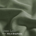 Nanspring Olive Green Linen Curtains - Image 5