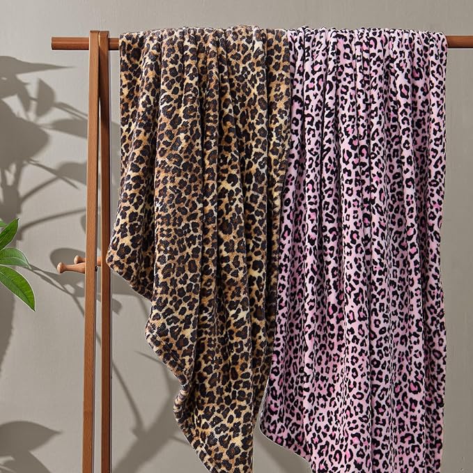 BEDELITE Fleece Blanke for Couch & Bed Leopard Print Throw Blanket – Soft - Image 7