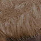 Latepis Brown Beige 2x5 Washable Small Rug Faux Sheepskin Fur Rug Fluffy Shag - Image 7