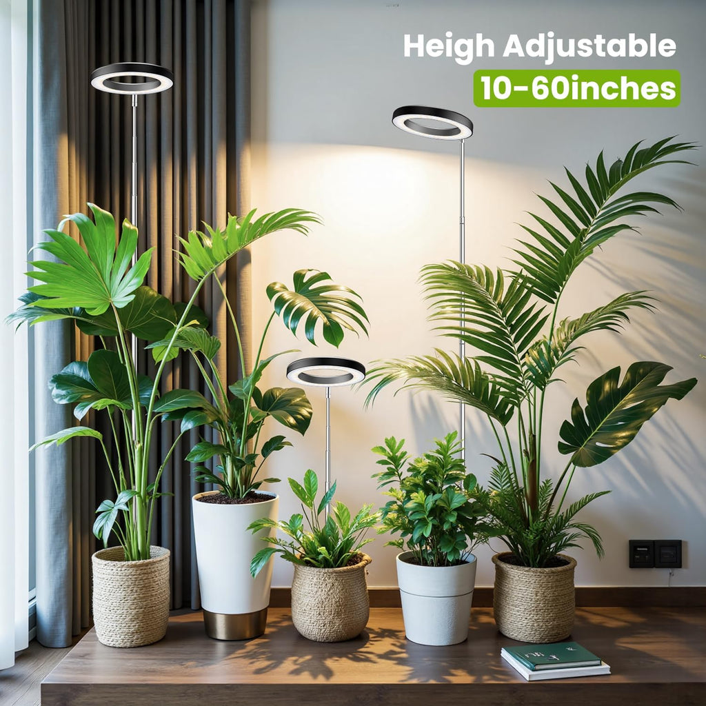 6.3in Grow Light, Full Spectrum Plant Lights for Indoor Growing