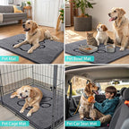 Smiry Dog Door Mat for Muddy Paws, Absorbent Dirt Trapper Non Slip Quick Dry - Image 8