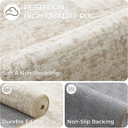 2'6 x 8' Runner Rug Non Slip,Washable Kitchen Rugs,Beige