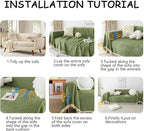 HANDONTIME Green Sofa Cover Vintage Couch Cover - Image 6
