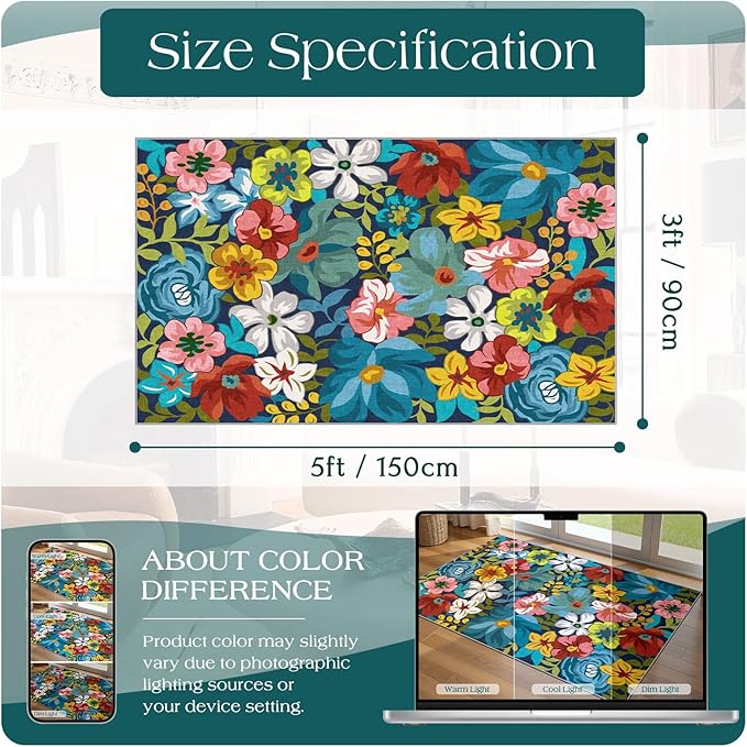 3x5 Boho Entry Rug - Image 7