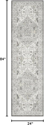 Madane Washable Runner Rug 2x7, Hallway Laundry Room Kitchen, Non Slip Rug - Image 2