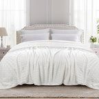 TOONOW Fleece Bed Blanket Queen Size 90x90 inches, Super Soft Fluffy Fuzzy by TOONOW