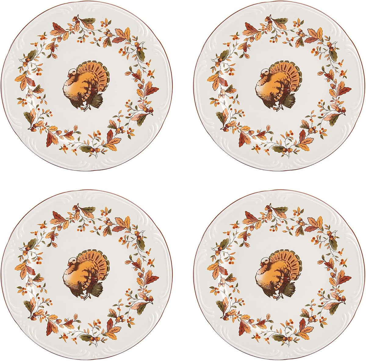 Pfaltzgraff Autumn Berry 16 Piece Dinnerware Set, Service for 4, Multi Colored